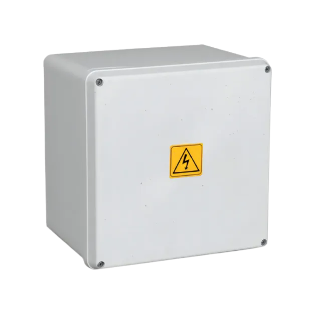 Cajas de Paso Plasticas blancas de Exterior de Superficie interior:295 x 295 x 160 mm Exterior:305 x 305 x 170 mm