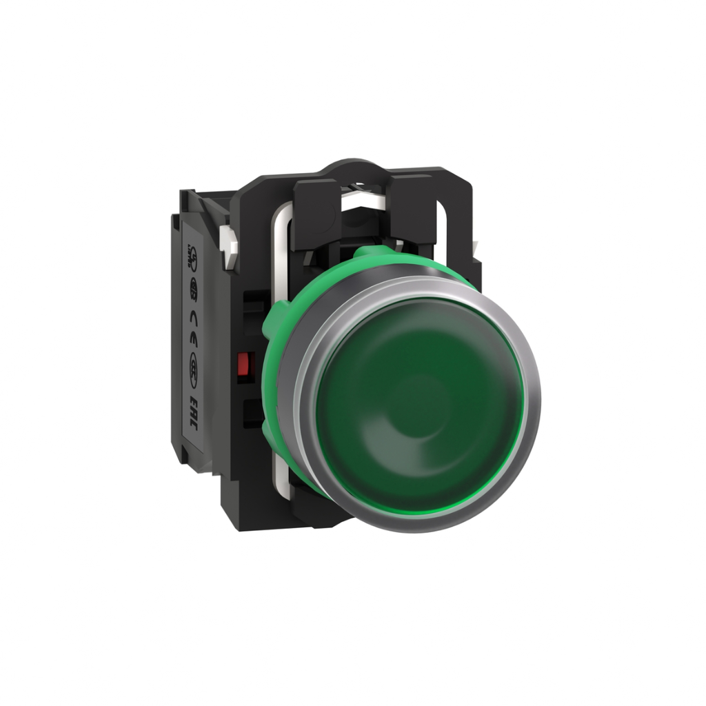 PULS.LUM.LED 230V NA+NC VERDE