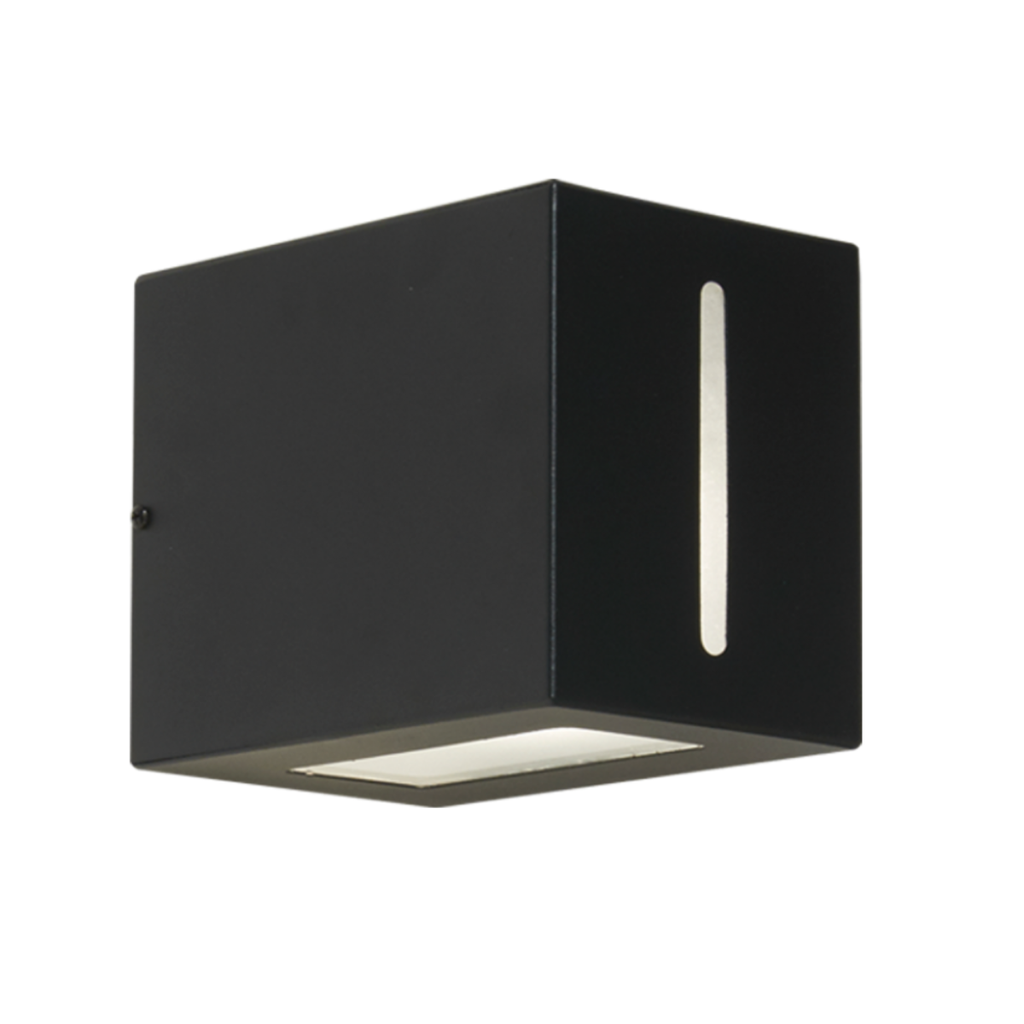 Aplique difusor "MONACO" bidi 1xE-27 (150x130x195) NEGRO TEXT