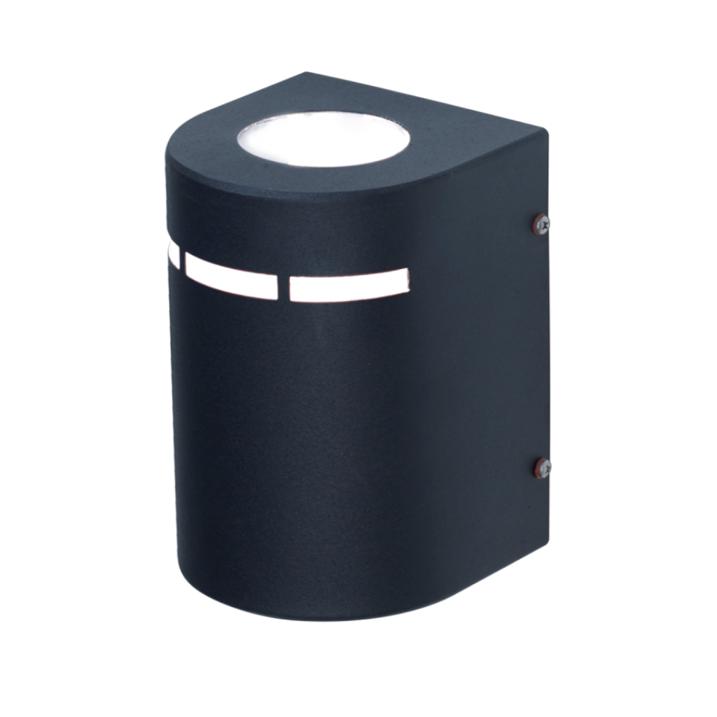 Aplique difusor "OPORTO" 1xE27 (120x120x172mm) NEGRO TEXT