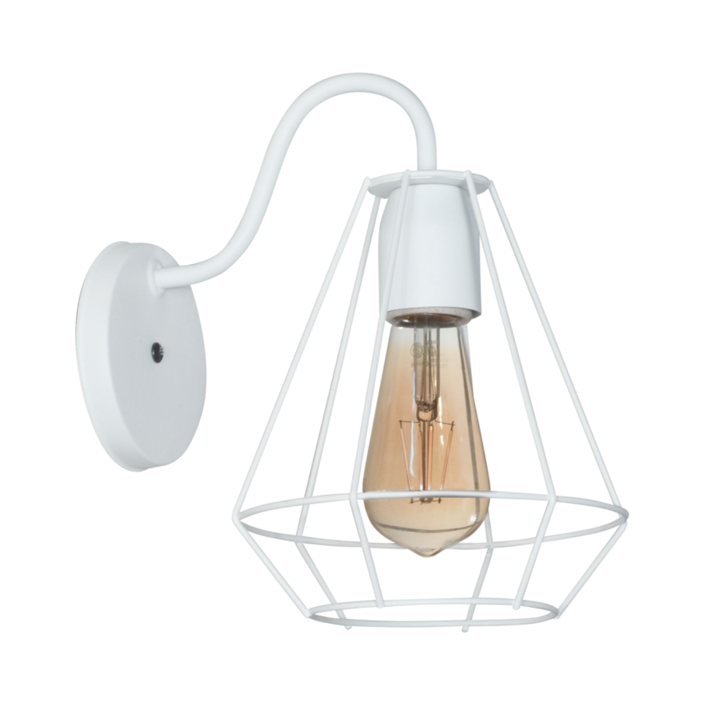 Aplique "ORLEANS" 1 luz (H:260x An:180x L:235mm) BLANCO TEXTURADO