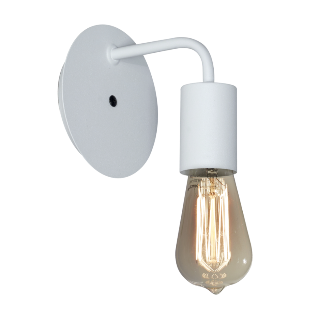 Aplique "IMOLA" 1xE-27 (H:135x An:135x L:145mm.) BLANCO TEXTURADO