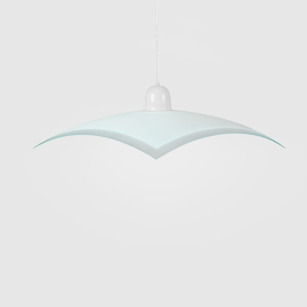 Colgante "BARI" (35x35 cm c/capuchon blanco) BLANCO