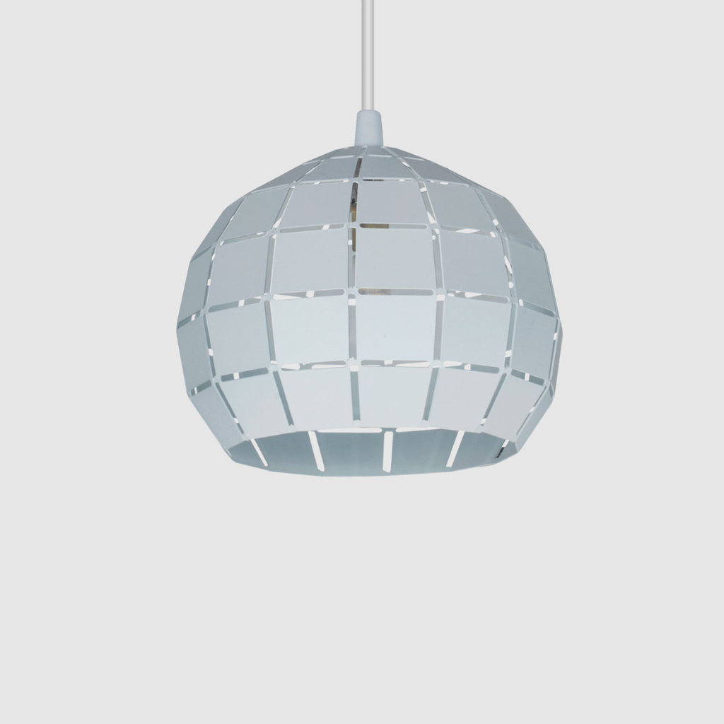 Colgante "GETAFE" (Ø 200 mm.) BLANCO TEXTURADO