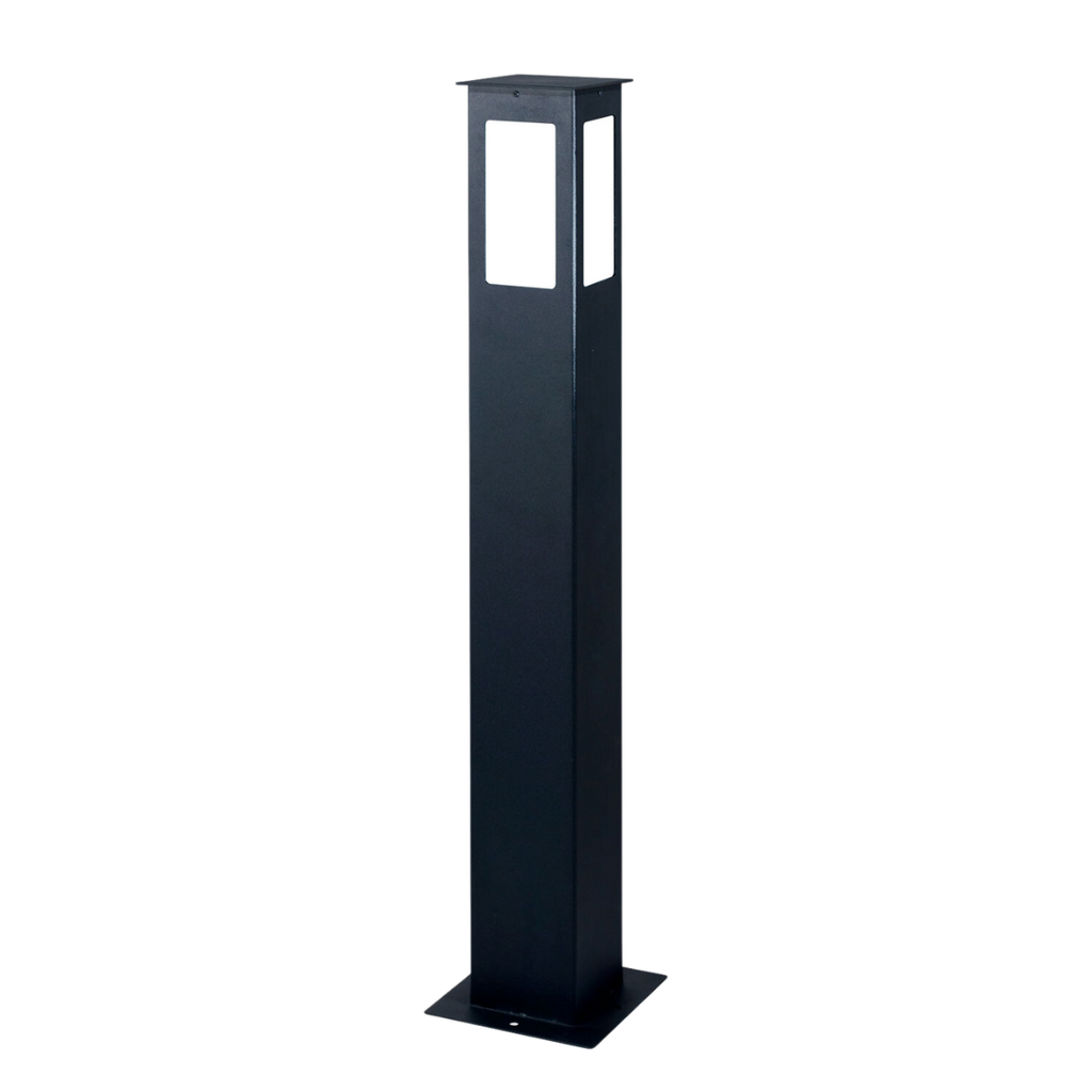 Farola "GARDEN" de hierro (H:800 mm.) NEGRO TEXT