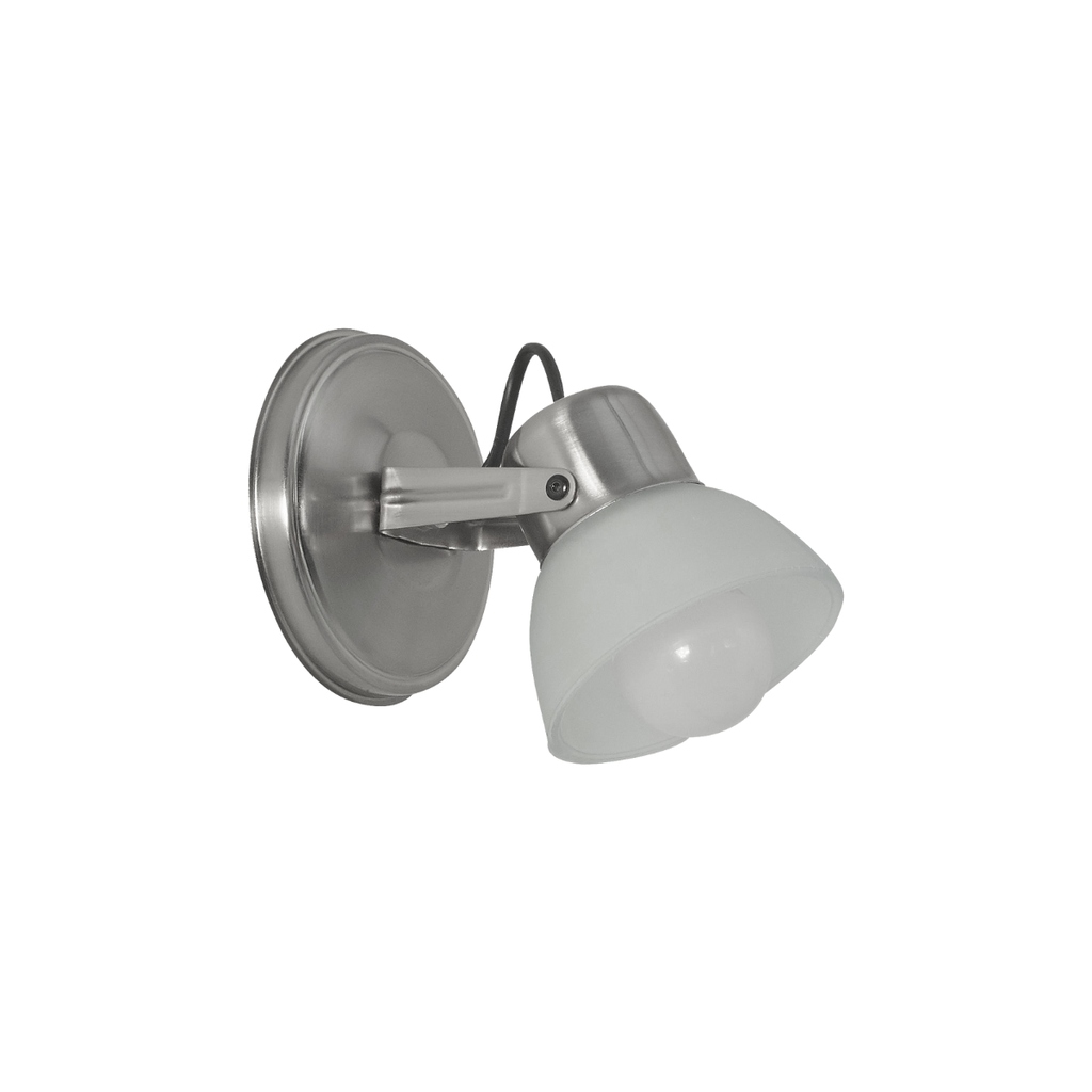 Spot de 1 luz "FRANCIA" con tulipa satinada PLATIL