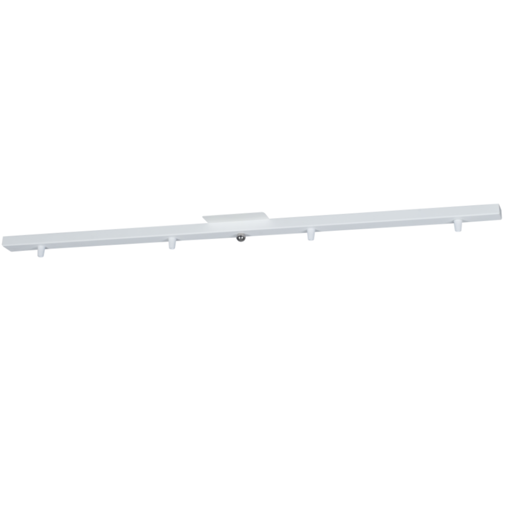 Regleta p/colgante de 4 luces s/cable(890x35x18mm) BLANCO TEXTURADO