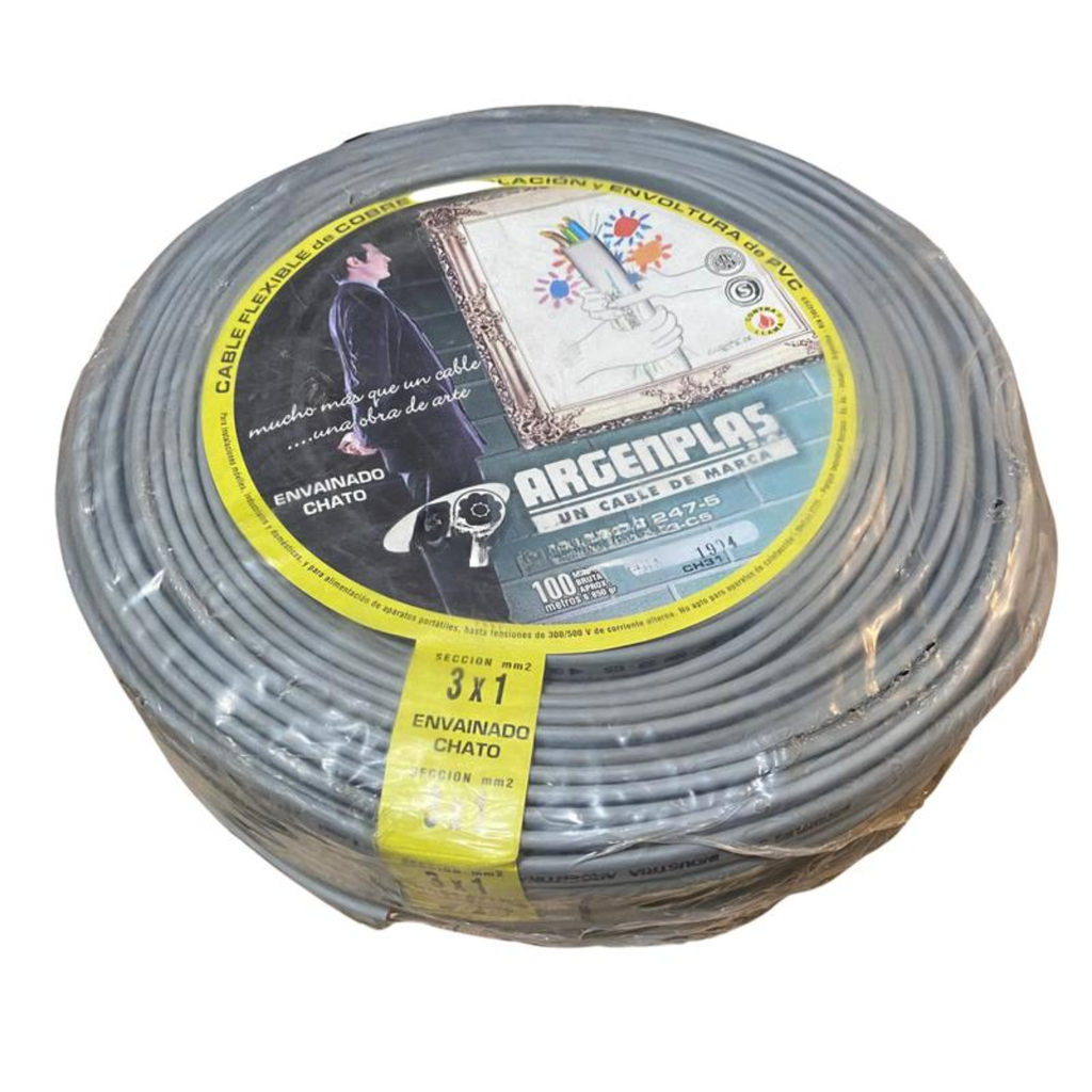 Taller Chato tipo bajo plomo 2 x 0,5mm Gris