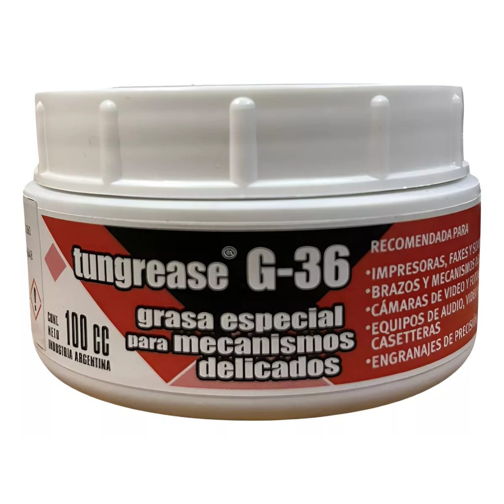 Tungrease G-36, grasa liviana para mecanismos delicados Pote de 100 cc