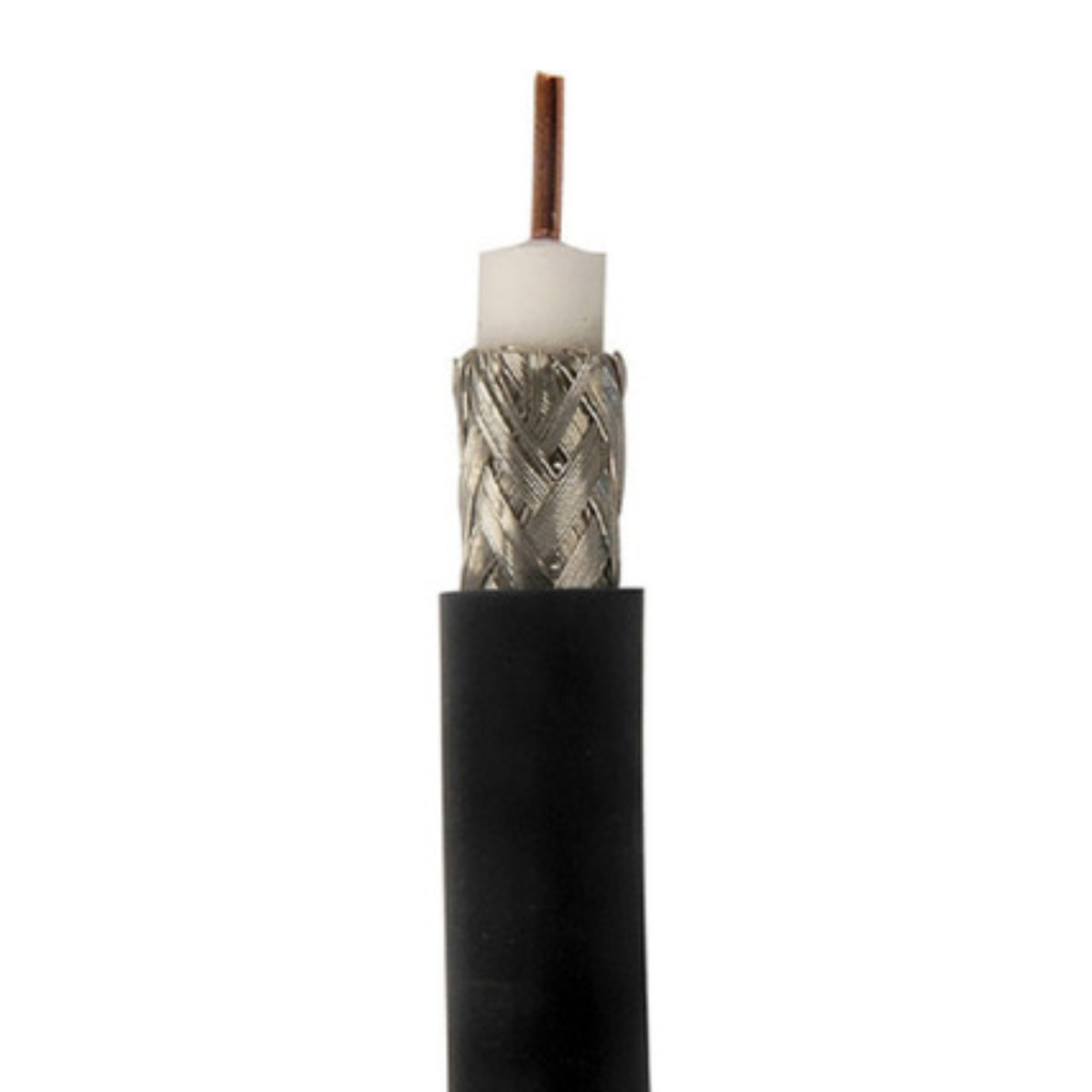 Cable Coaxil 75 Ohms RG 6 Argenplas Negro