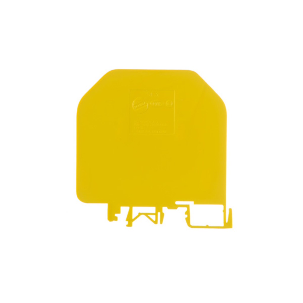 Separador 76x77mm. espesor de 1mm. color amarillo. SE3-D