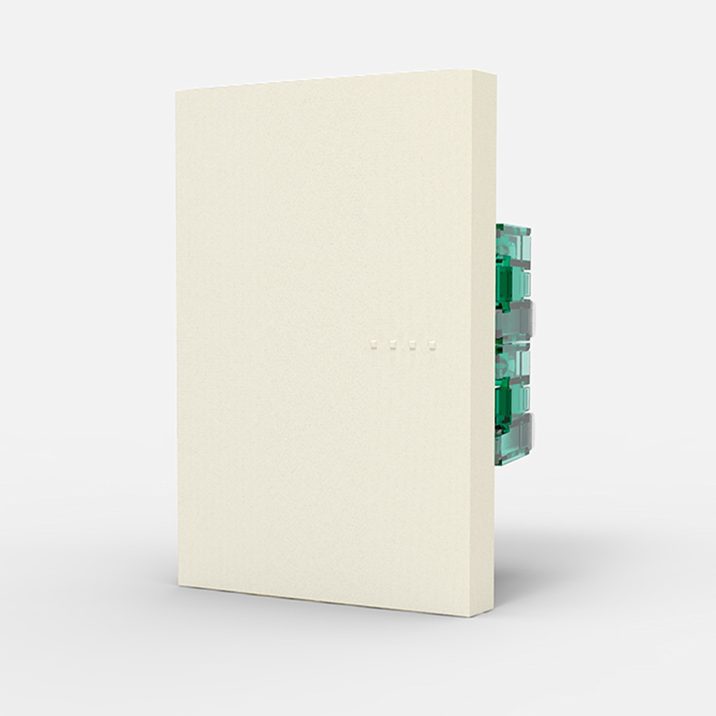 MODULO COMBINACION, TECLA CUADRUPLE, BAUHAUS - BLANCA