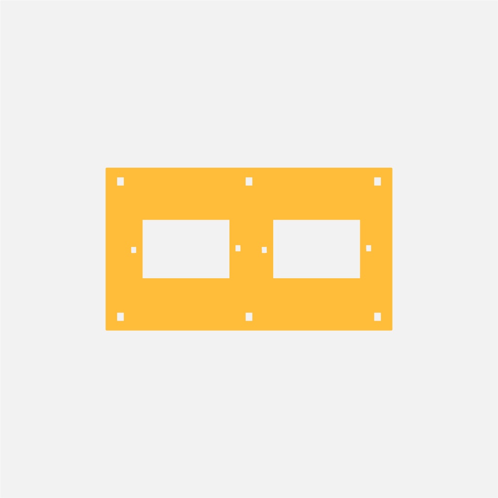 PLACA PORTANTE PARA CBOX AMARILLA