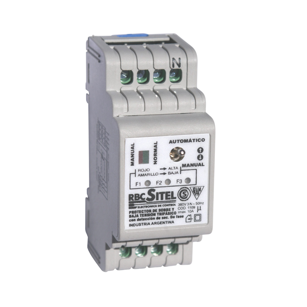 PROTECTOR DE SOBRE Y BAJA TENSION TRIFASICO C/DETECCIÓN DE SECUENCIA DE FASE