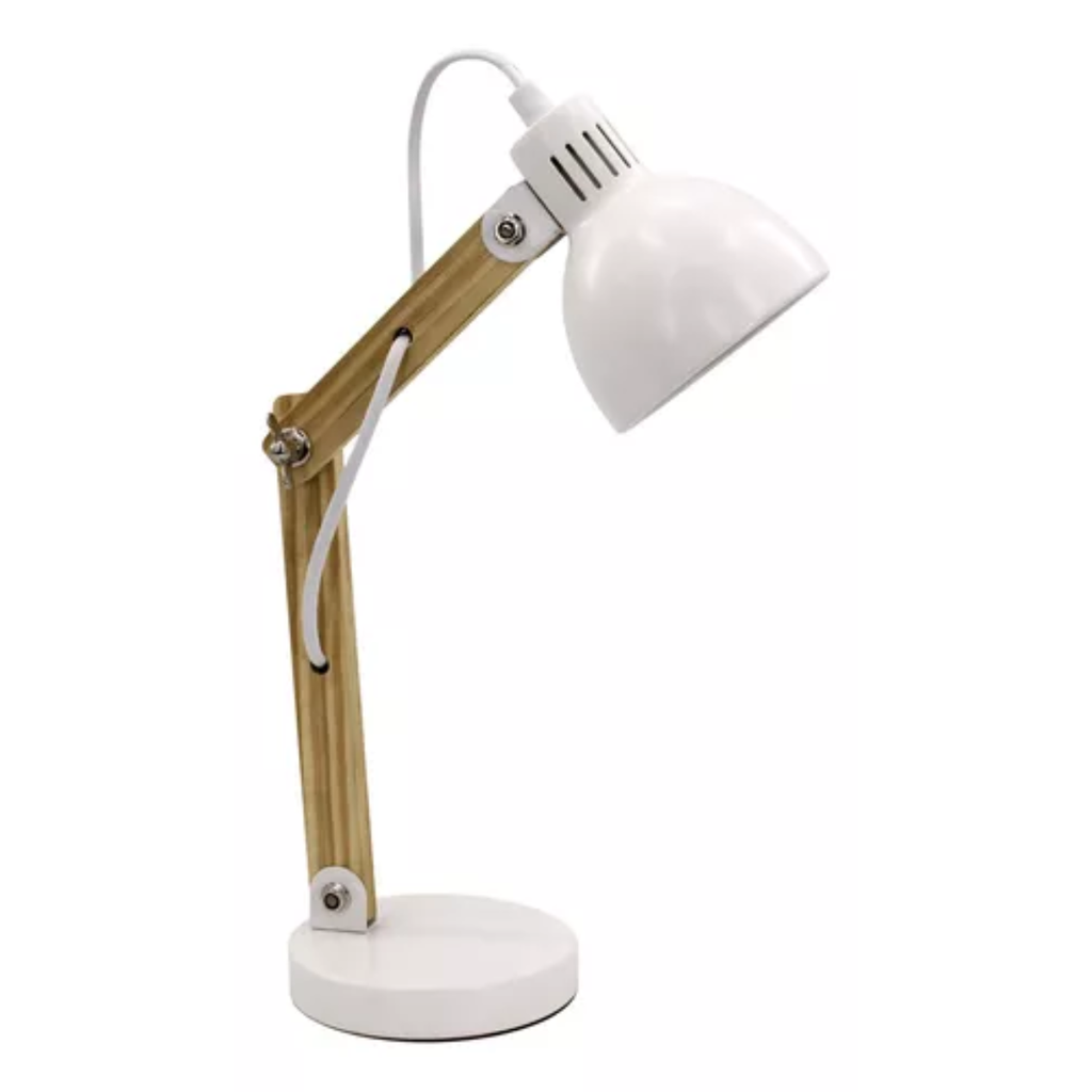 LÁMPARA DE ESCRITORIO E14 W: 12cm
H: 37,5cm
D: 12cm  