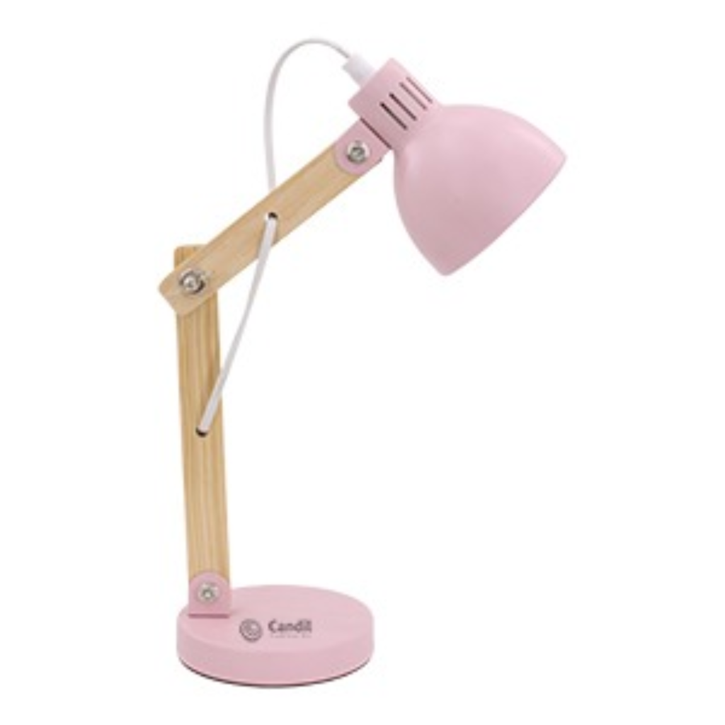 LÁMPARA DE ESCRITORIO E14 W: 12cm
H: 37,5cm
D: 12cm  