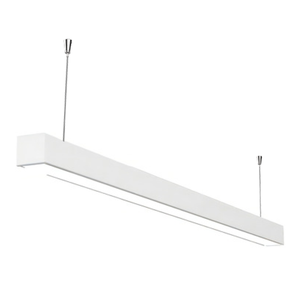 LINE 1200. COLGANTEANTE LINEAL 1x18w P/TUBO LED BLANCO