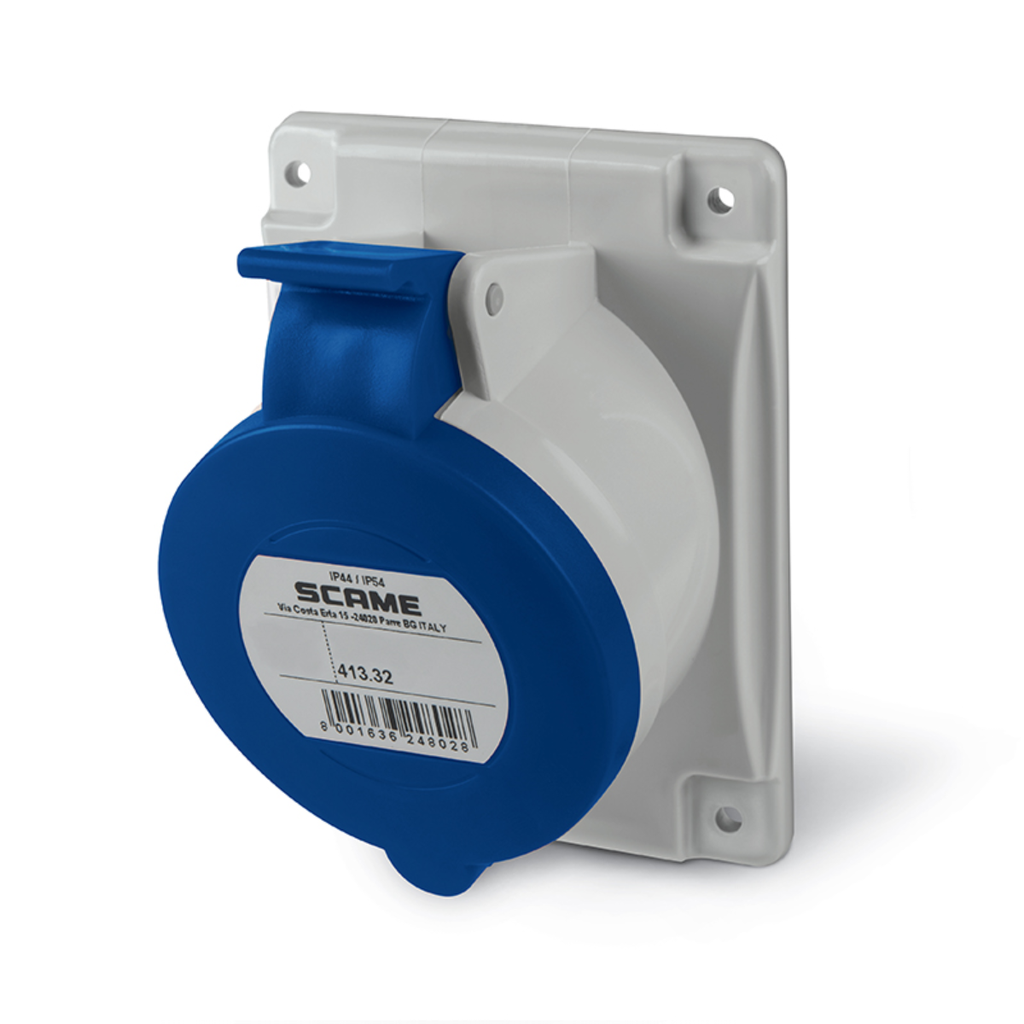 BASE IP44 2P+T 32A 200-250V 6H