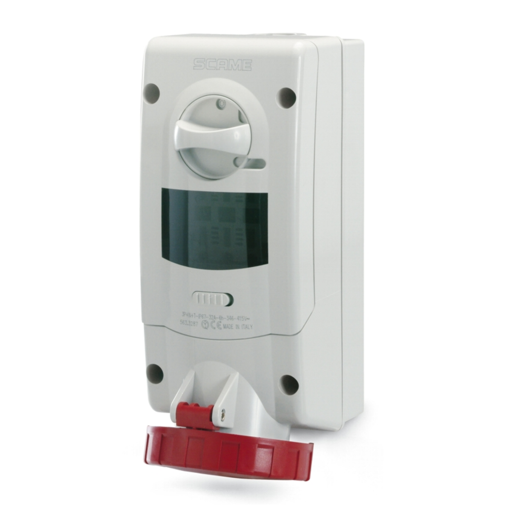 Base de Bloqueo 32A 3P+T 6h 380-415V 60Hz 50Hz Bornes con tornillo Con enclavamiento mecánico Advance 2