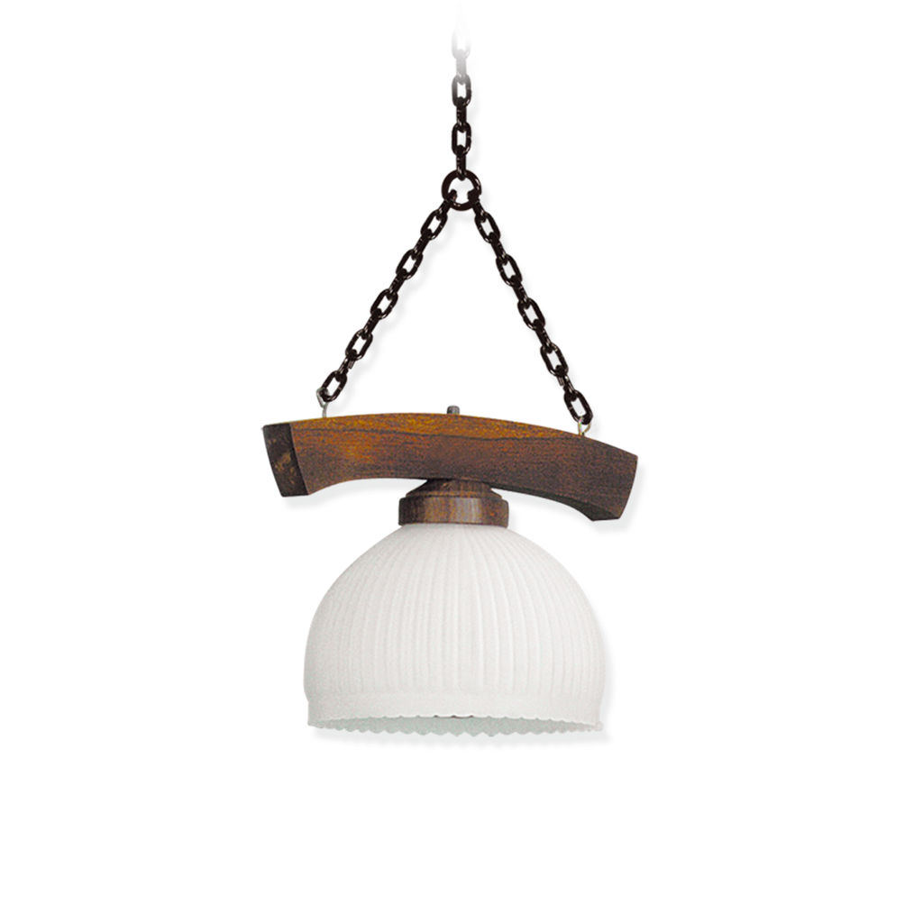 COLGANTE RUSTICO CON SALVAVISTA DE 25 CM5220/1