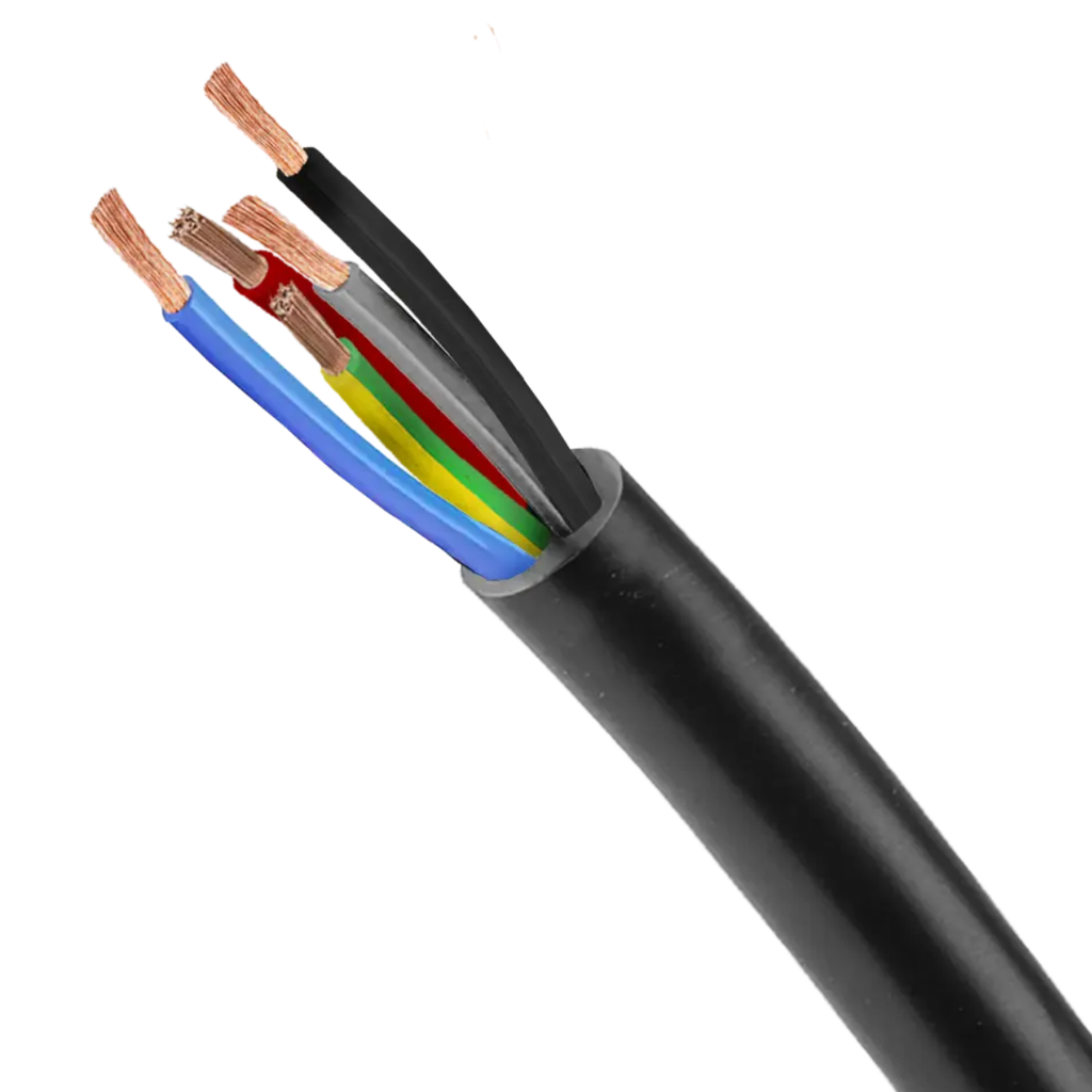 Cable Tipo Taller 5 x 4 mm Argenplas Negro