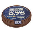 Cable Unipolar 0.75 mm Argenplas Marrón
