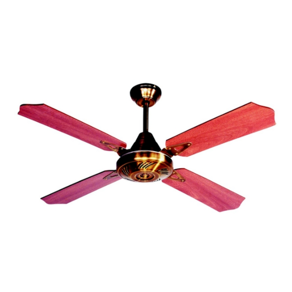 Ventilador de techo de cuatro palas cedro o roble 1200 mm. (Bronce viejo)