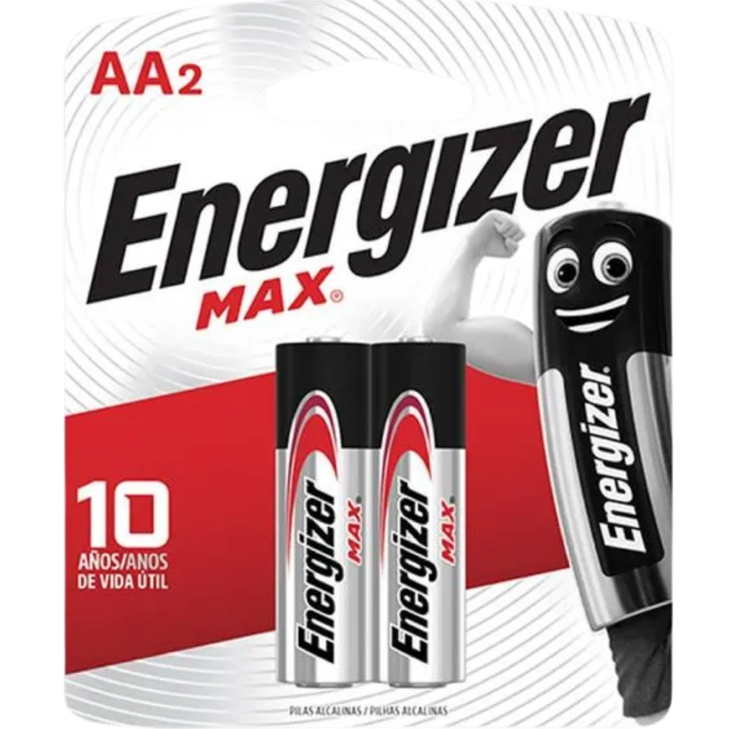 Pila Alcalina Energizer AA E91 Blister x 2