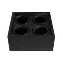 PLAFON CARDANICO AR111 X4 NEGRO