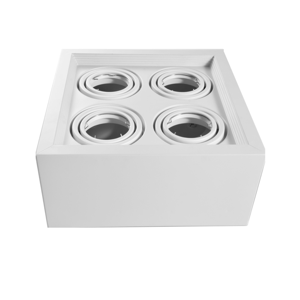 PLAFON CARDANICO DICRO X4 BLANCO