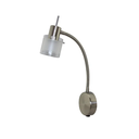 CUBA CABECERA - APLIQUE CABECERA REGULABLE DE 1 LUZ GU10 NIQUEL MATE