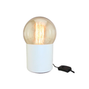 DELI - LÁMPARA DE ESCRITORIO E27 BLANCO CON LÁMPARA G125