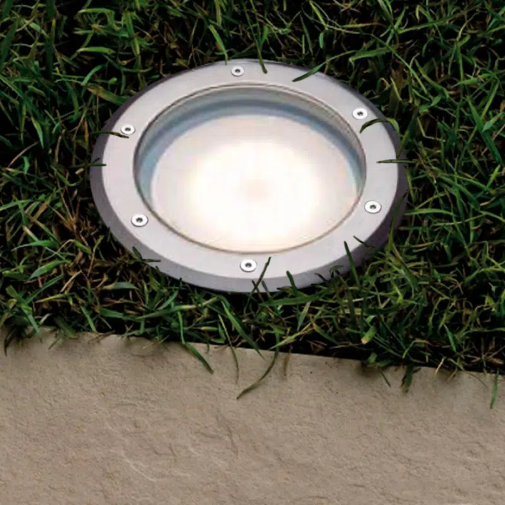 FIELD - ARTEFACTO EMBUTIR LED PISO REDONDO ALUMINIO LISO AR111