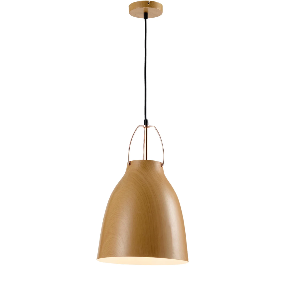 PACHA - COLGANTE MADERA 1 LUZ E27