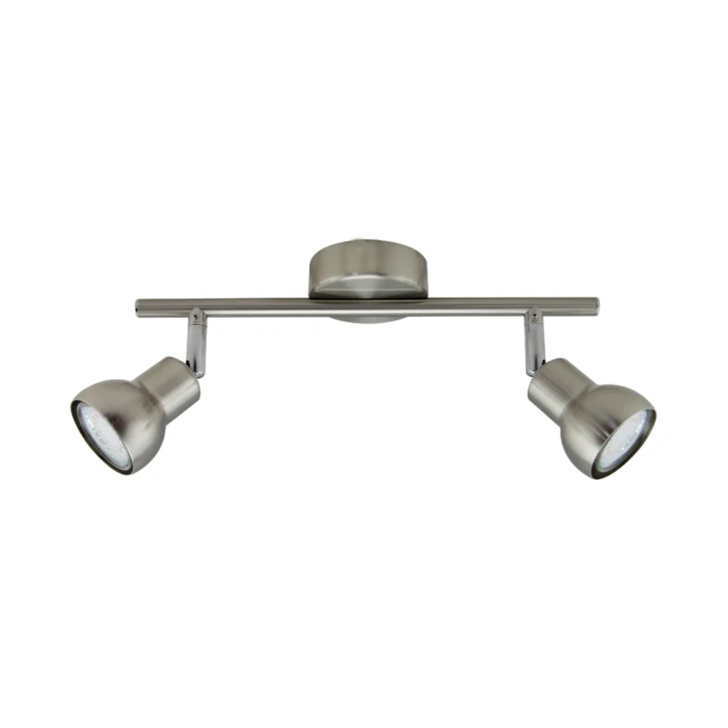 PEPPER II - APLIQUE 2 LUCES GU10 NIQUEL MATE