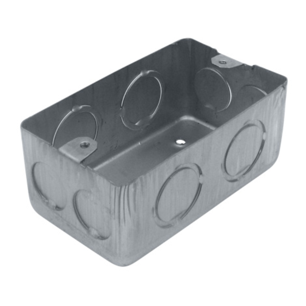 Caja Rectangular Económica Liviana. Galv.