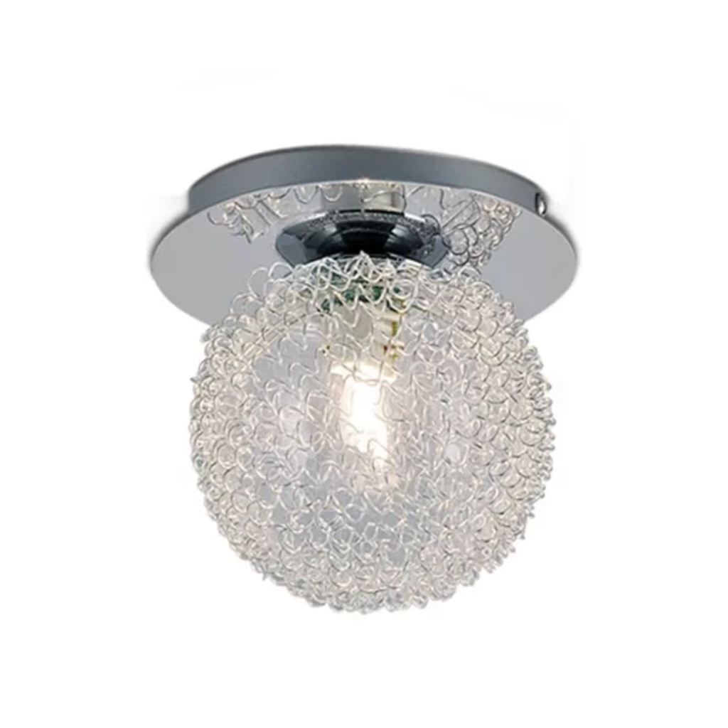 Bocha de vidrio recubierta en alambre base redonda G9