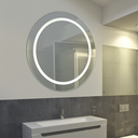 Espejo circular 80cm con luz touch led 28w por dentro