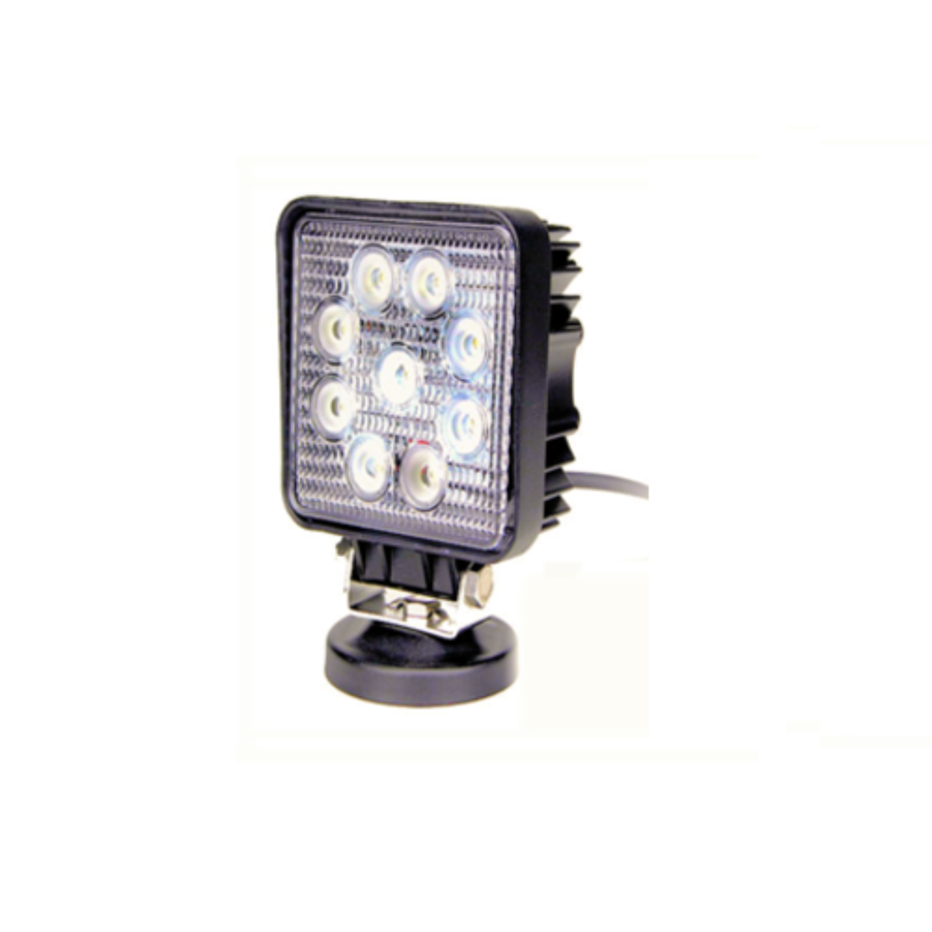 Faro proyector de 9 leds 27Watts Off-Road Square
