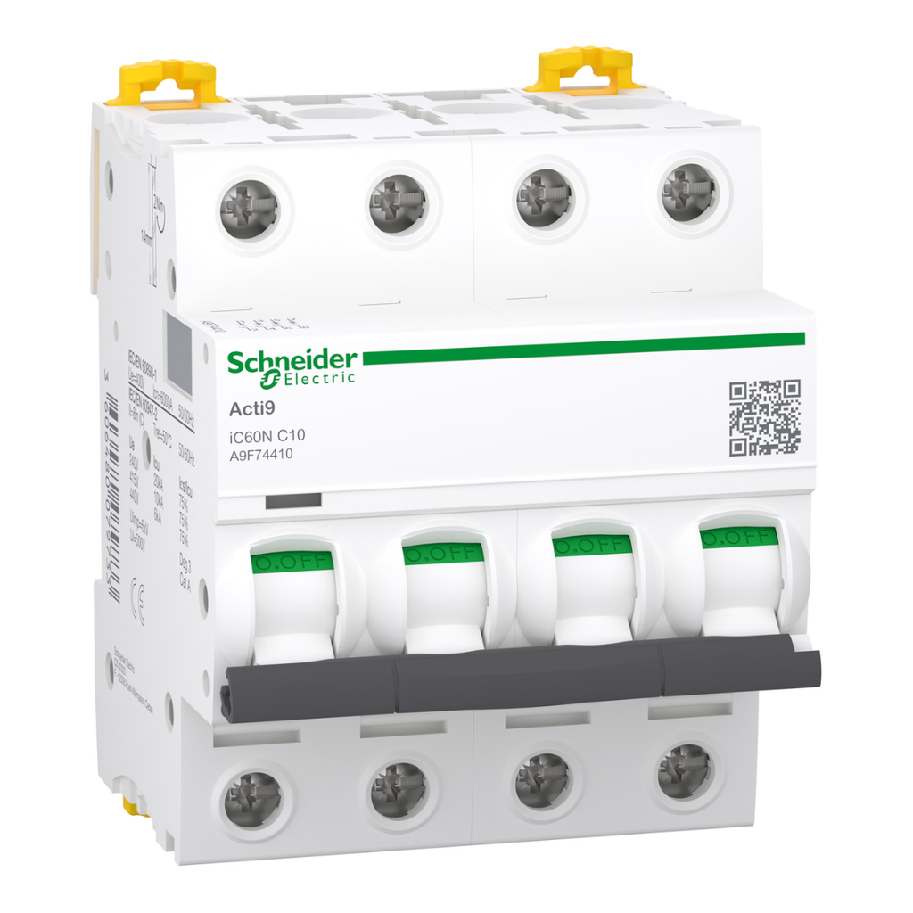 Interruptor Aut. Termomagnético Acti9 iC60N 4P 63A Curva C