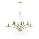 ARAÑA CROMO O ORO 10 LUCES