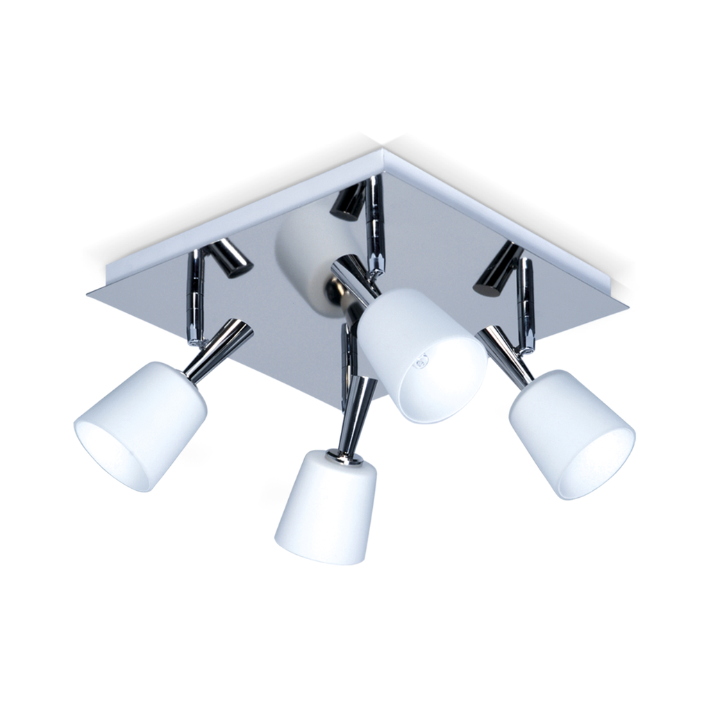 PLAFON 280mm 1 LUZ CROMO