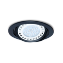 Embutido redondo movil, alum, negro Ø17cm, AR111, GU10