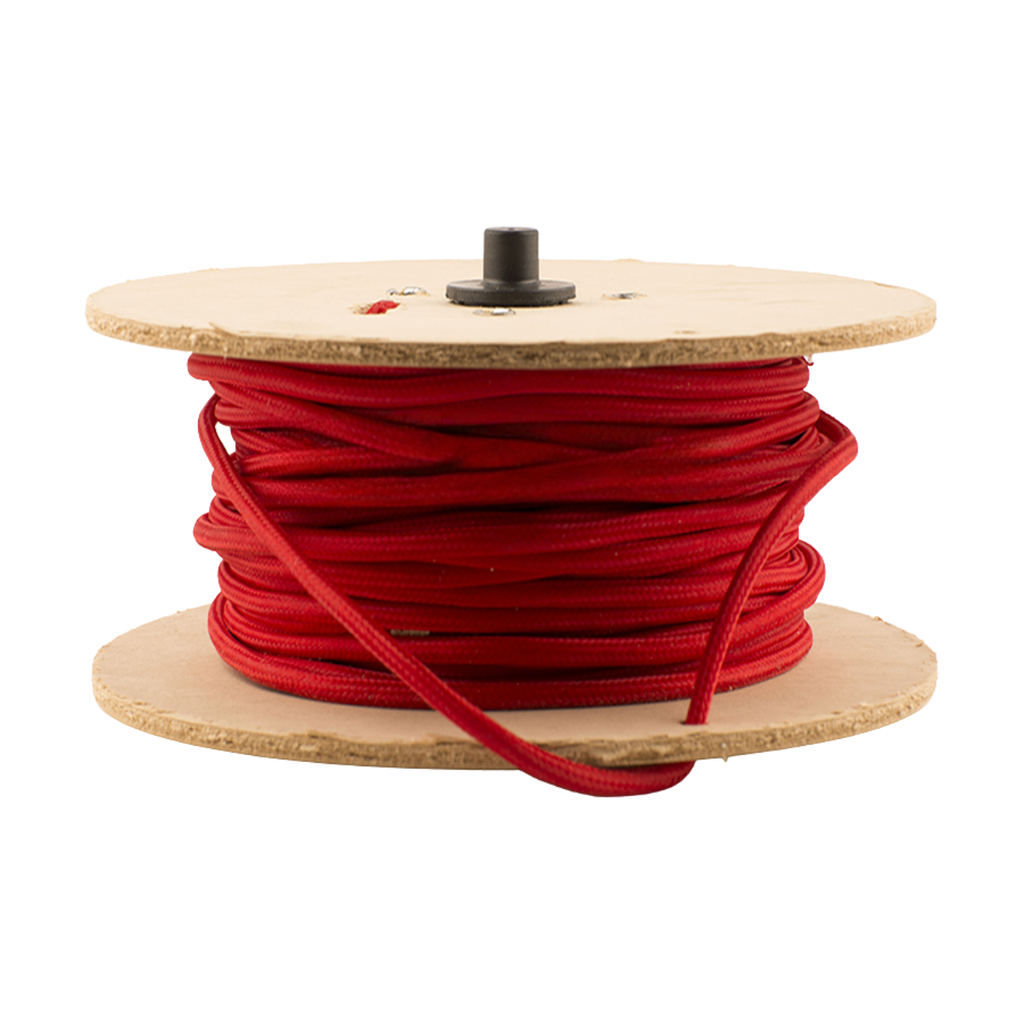 CABLE TEXTIL ROJO X METRO
