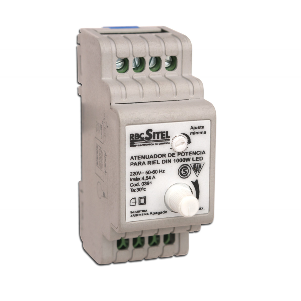 ATENUADOR DE POTENCIA PARA LED 1000W - ATENUADOR PARA RIEL DIN