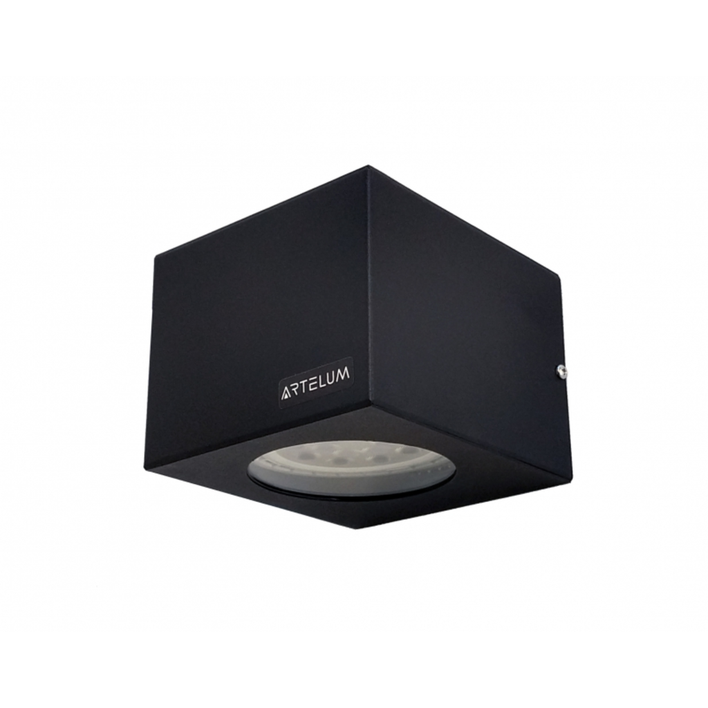 Artefacto NICO AR111 de aplicar en techo. Cuerpo construido en chapa de acero galvanizado. SIN VIDRIO DIFUSOR.