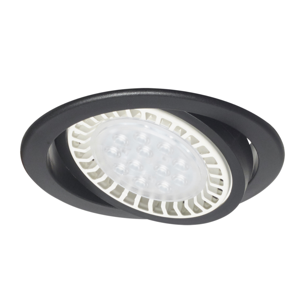 Spot de embutir Ø 160 mm. de pvc p/AR-111