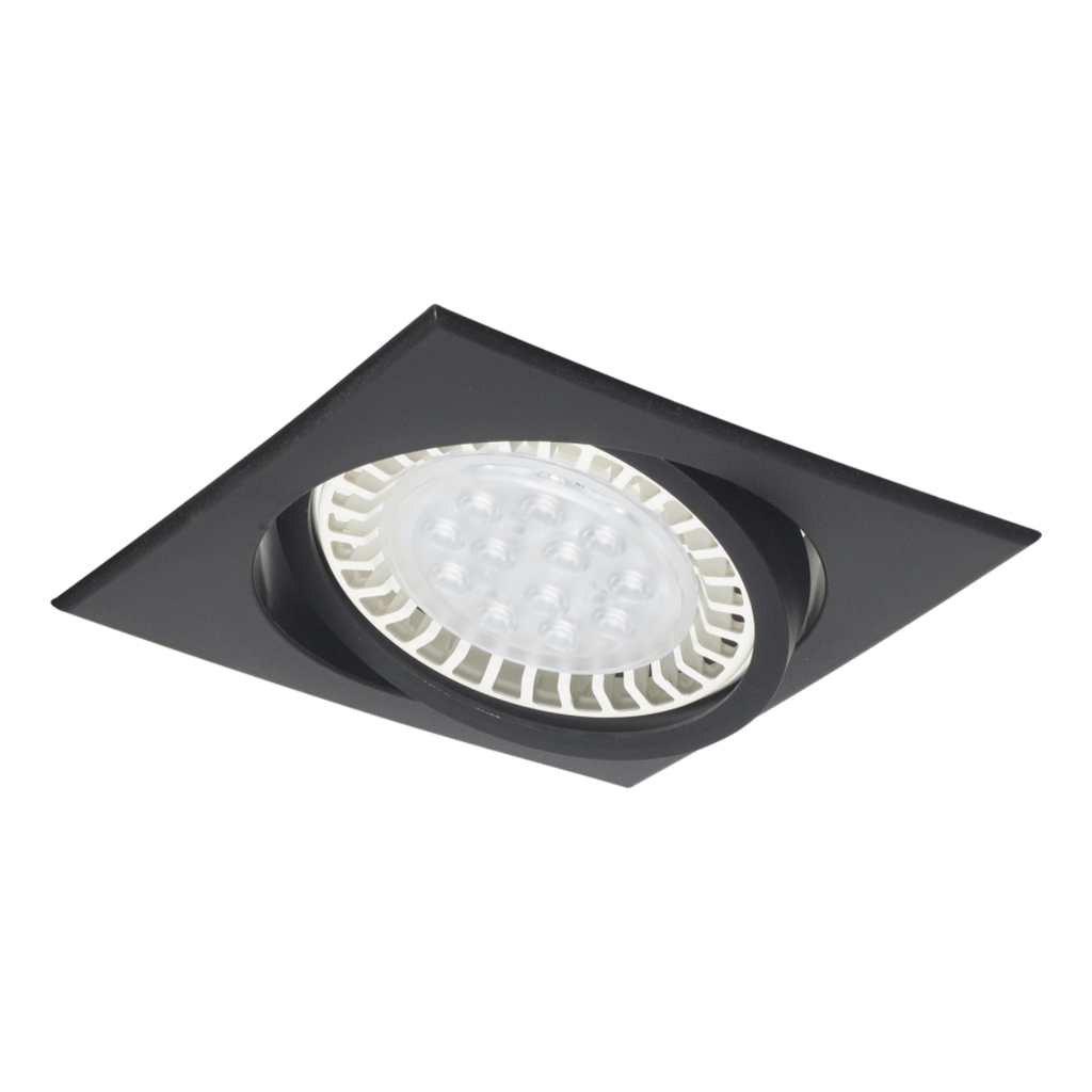 Spot de embutir 160 x 160 mm. de pvc p/AR-111