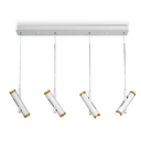 Colgante de 4 luces con movimiento para led de 24w BLANCO