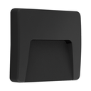 ARTEFACTO DE APLICAR EXTERIOR CUADRADO, COLOR NEGRO, UNIDIRECCIONAL, IP65, AC100-240V, 3W 100LM, RA>80, BLANCO CALIDO